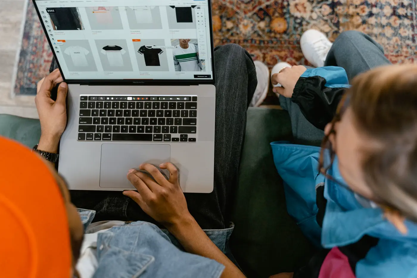 A customer comparing insurance quotes on a laptop