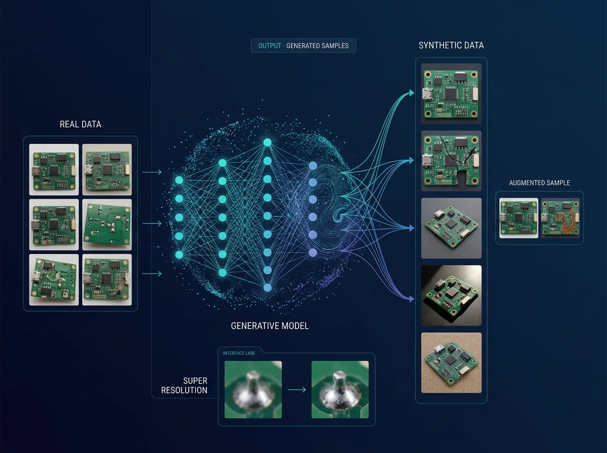 Synthetic imagery generated to fill gaps in a vision training set