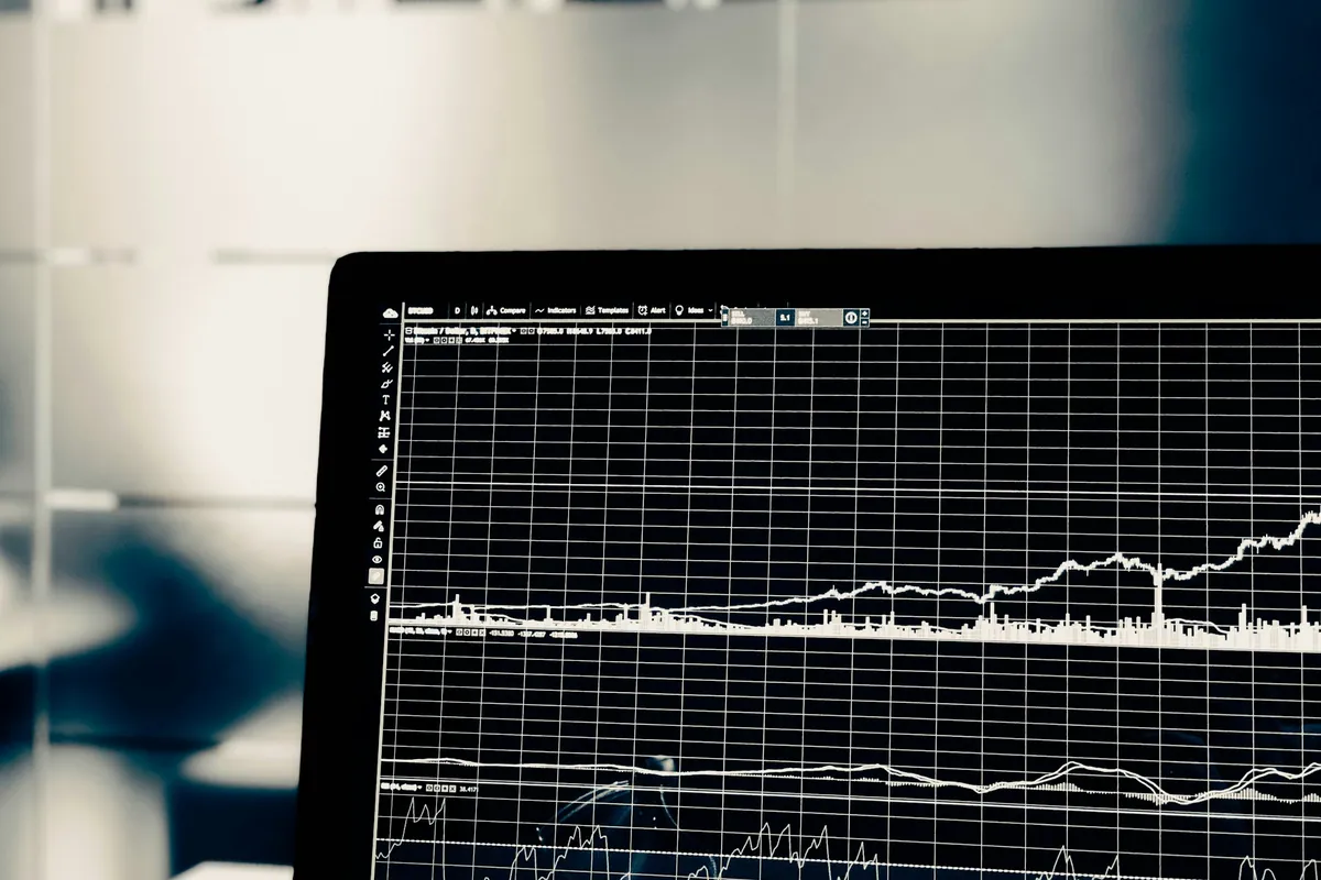 Monitor showing live performance charts for models in production