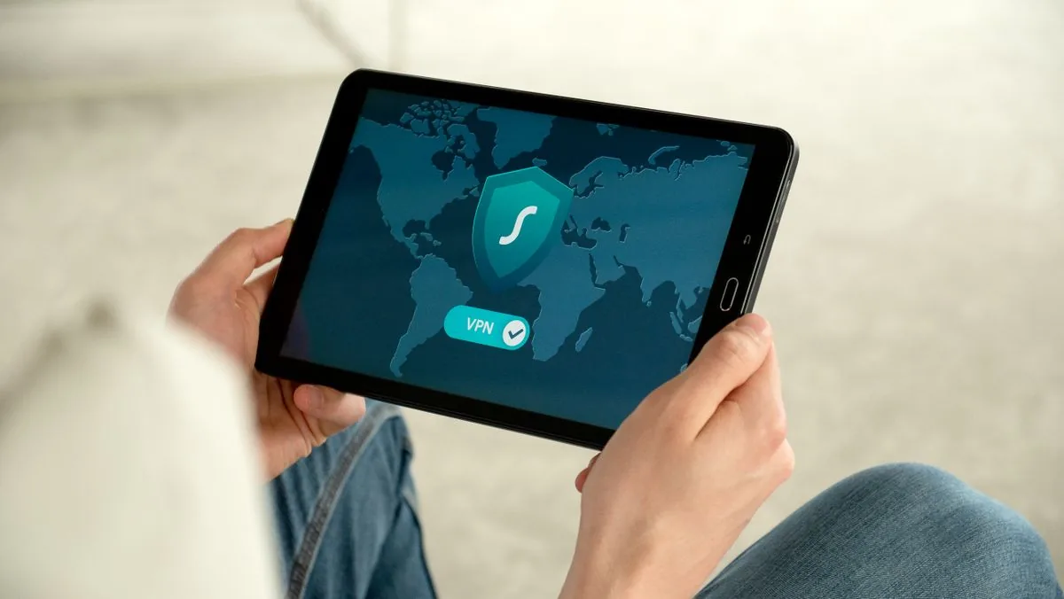A tablet showing a secure legal application