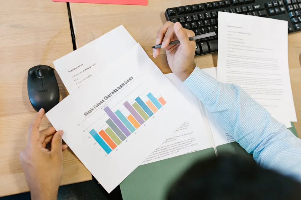 An actuary working through experience data