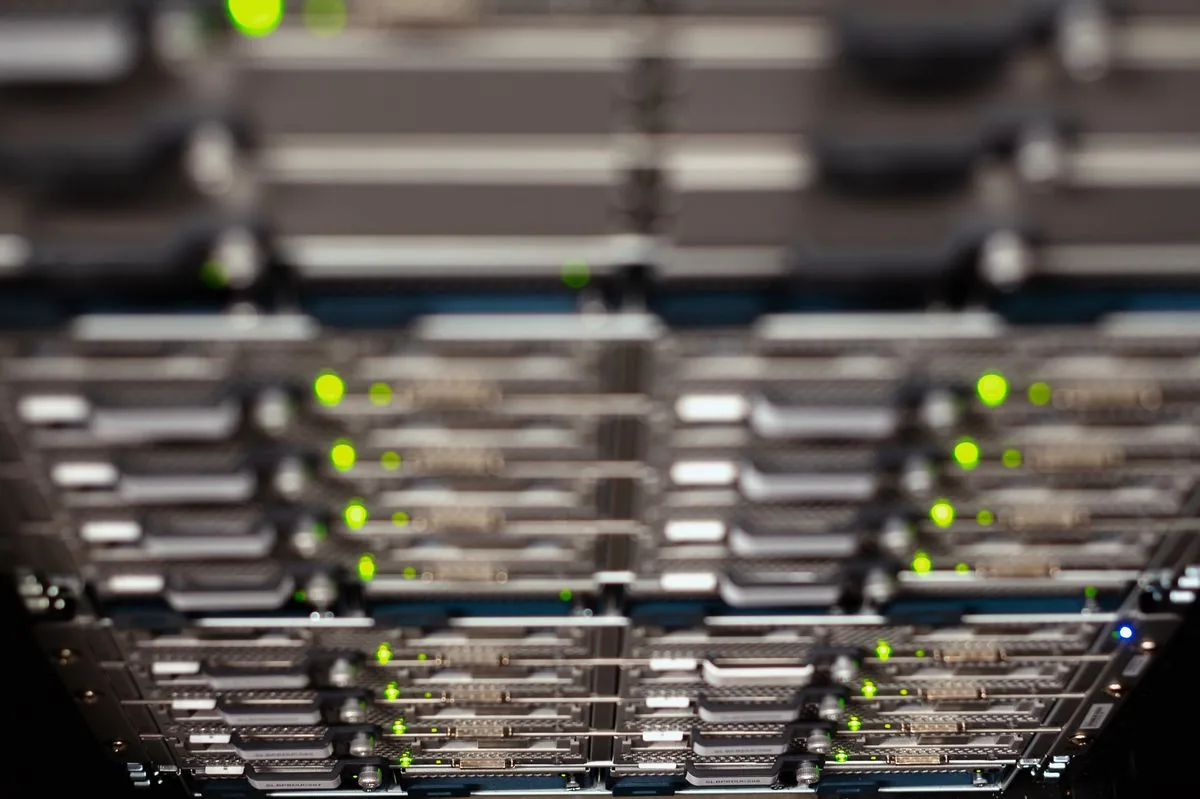 Network switch ports in a data centre rack