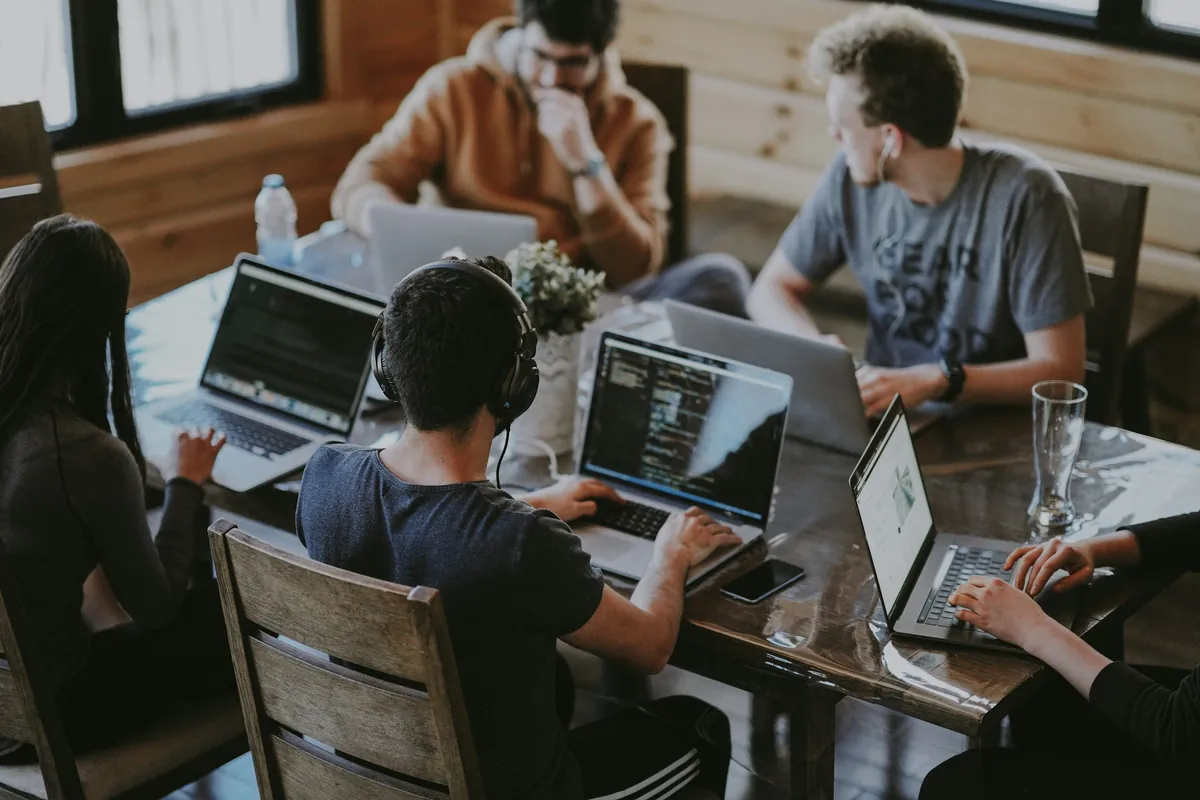Engineering team building a custom AI system